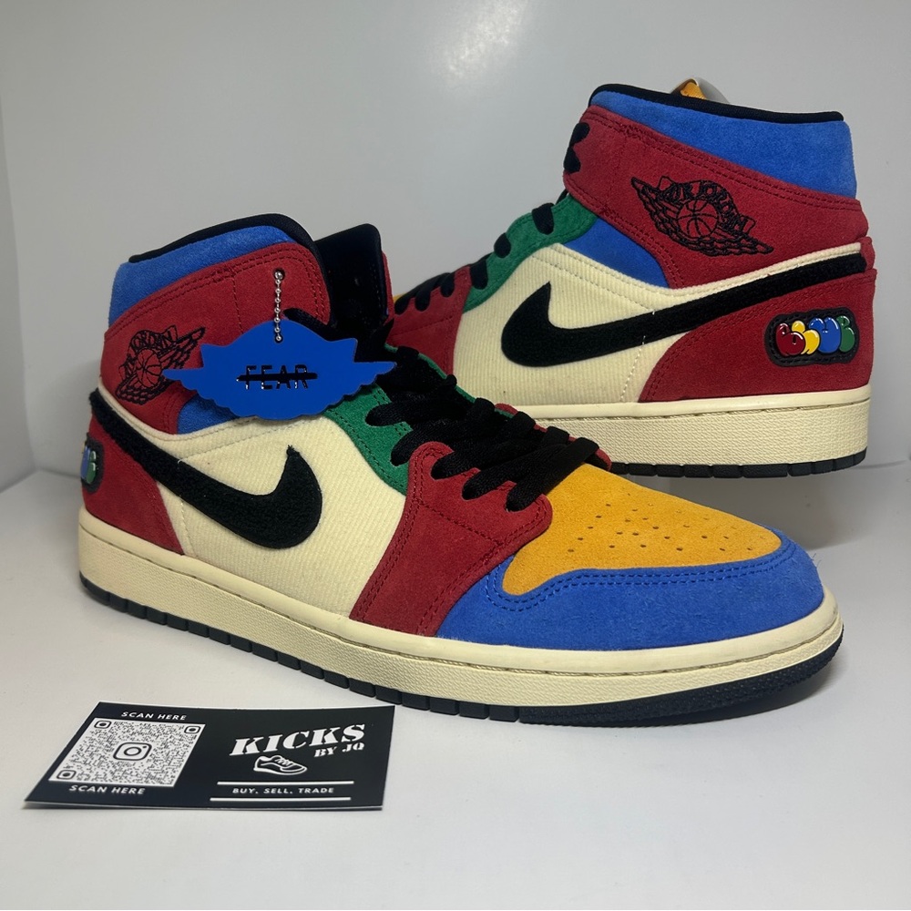 Air Jordan 1 Mid SE Fearless Blue The Great - Size 9.5 - (CU2805-100)